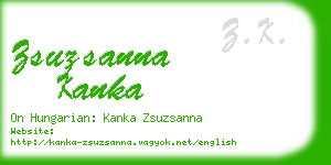 zsuzsanna kanka business card
